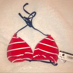 Red White & Blue Triangle Bikini Top